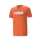 PUMA meeste T-särk suure logoga - oranž